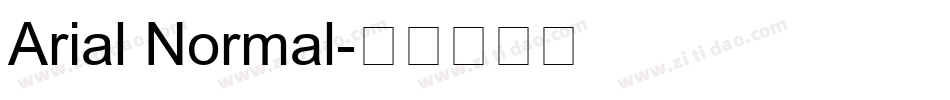 Arial Normal字体转换
